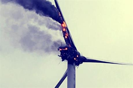 Gamesa turbine catches fire at UK wind farm | Windpower Monthly