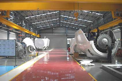 An interior shot of the new factory