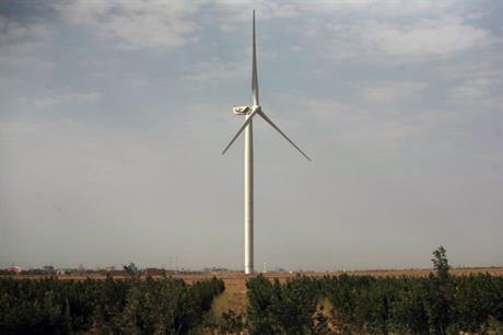 A Fuhrlander 2.5MW turbine at Mapna Kahak 2