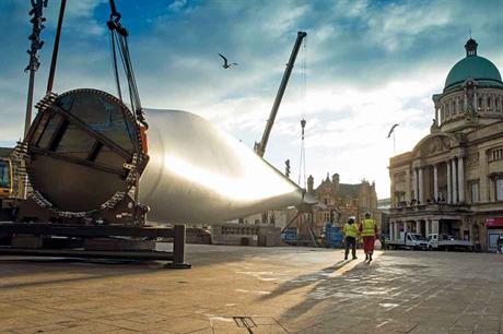 Art installation… SGRE’s B82 builds on lessons learned from B75 series, on show when Hull launched its tenure as the UK’s city of culture in 2017