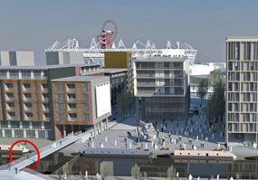 Fish Island: site sits opposite London 2012 stadium