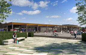 Proposed station: on the London-Norwich rail line