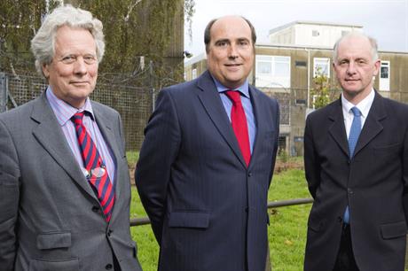Wellesley leaders: (left to right) ADAM Urbanism director Robert Adam, Grainger director John Beresford and Rushmoor Council development manager John Thorne (pic Julian Dodd)