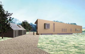 Proposed farm home: high-quality design. Modece Architects and TLP Woodbridge pic
