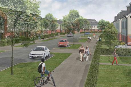 A visualisation of the finished development
