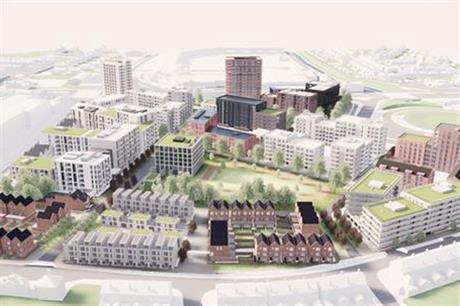 A visualisation of the finished development
