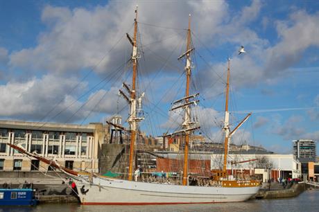 Bristol harbourside. Image: Flickr / Kathryn
