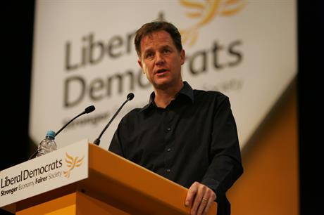 Lib Dem leader Nick Clegg at this week's conference. Pic: Lib Dems, Flickr