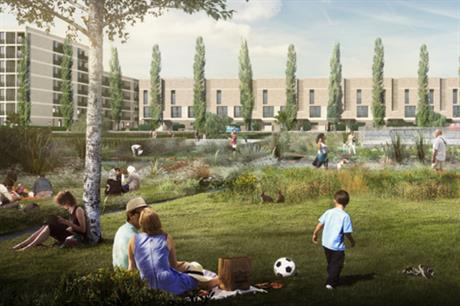 A CGI of plans for the redevelopment of the Grahame Park estate. Image: Choices for Grahame Park / Notting Hill Genesis