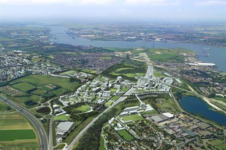 Larger scale settlement: a visualisation of Ebbsfleet Garden City in Kent