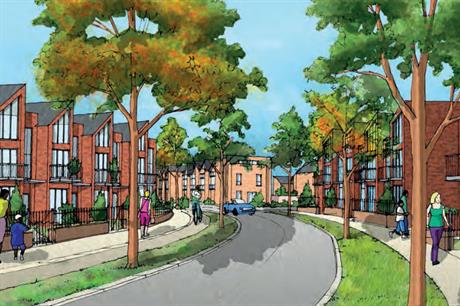 An artist's visualisation of the finished scheme