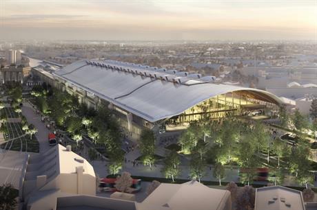 A visualisation of the new Curzon Street station in Birmingham. Pic: HS2 Ltd