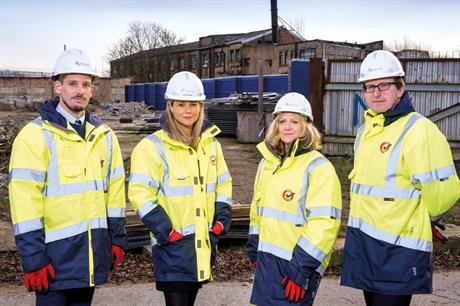 Left to right: Colin Leadbeatter, principal planner for the London Borough of Brent; Claire Hammond, land director at St George Developments, with Lester and Tillotson. The borough and developer negotiated planning flexibility
