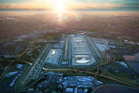 A visualisation of the proposed Heathrow Airport expansion. Image: Heathrow Airport