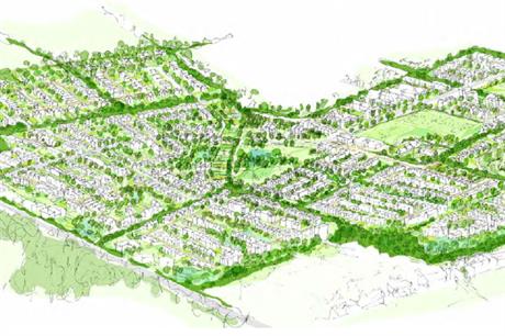 Visualisation of proposals for Himley Village in North West Bicester. Pic: P3Eco Group