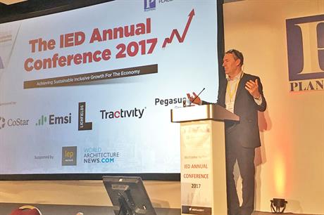 Jim O’Neill speaking at the event yesterday