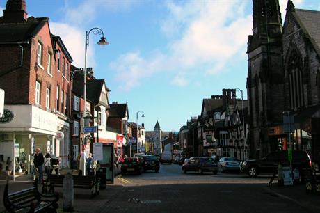 Leek: administrative centre of Staffordshire Moorlands district (picture by Charlesdrakew)
