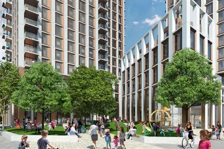 An artist's impression of plans for Millharbour.