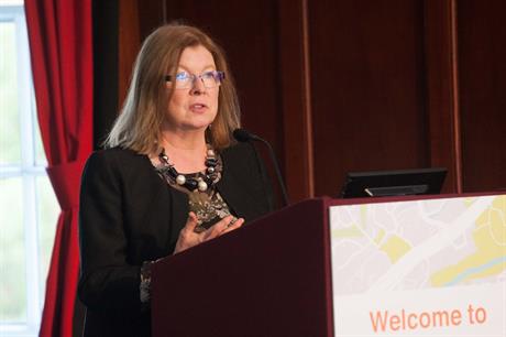 Labour's shadow planning minister Roberta Blackman-Woods speaking at the National Planning Summit yesterday