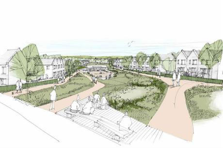 An artist's impression of plans for 450 homes near Nailsea. Image: Mactaggart and Mickel Homes