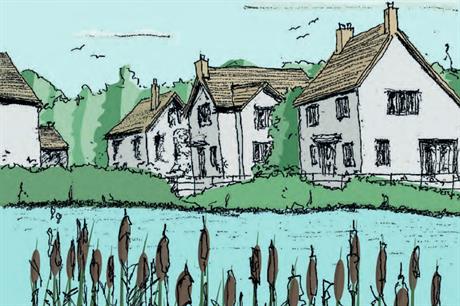 An artist's impression of the 325-home proposals (Image: Furrowfresh)