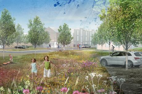 An artist's impression of plans for Orchard Street in Salford. Image: Connell Property Partnership and Shea Investments