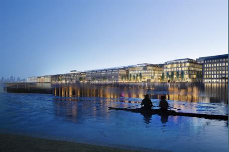 A visualisation of the Royal Albert Dock scheme