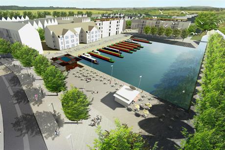 An artist's impression of plans for the proposed Staveley Works regeneration scheme