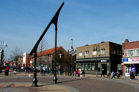 Sutton-in-Ashfield, Notts (picture: Andie Gilmour at English Wikipedia)