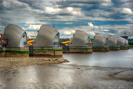 The Thames Barrier. Image: Flickr / Jack Torcello