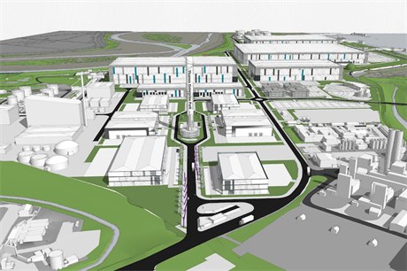 A visualisation of the proposed Thames Enterprise Park in Thurrock