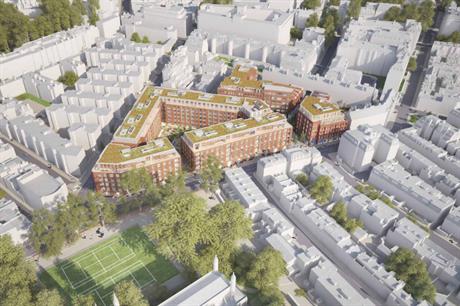 An artist's impression of plans to redevelop the William Sutton Estate.