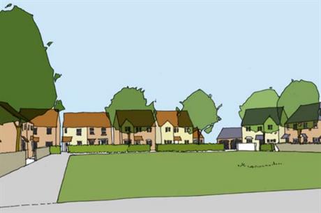An artist's impression of plans for 618 homes in Caerphilly, south Wales. Image: PMG / Persimmon