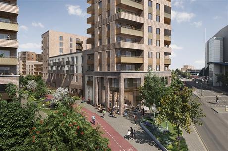 A visualisation of the redeveloped Waterloo Estate in Romford. Pic: Wates Residential/Havering Council