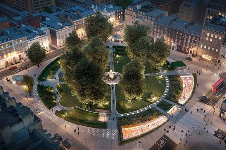 A visualisation of the Cavendish Square Gardens health and wellbeing scheme. Pic: Reef Group