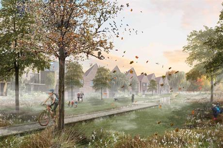 A visualisation of the finished Wintringham development