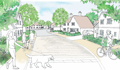 An artist's impression of plans for 188 homes in Wokingham. Image: Welbeck Strategic Land