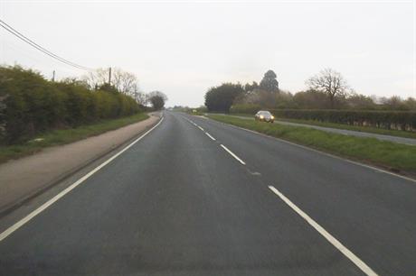 The A133 close to the proposed new roundabout (pic: David Howard, Geograph)