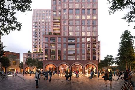 A visualisation of the finished development