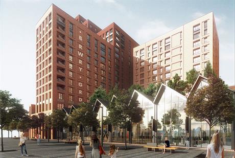 Plans approved: a visualisation of the Old Brewery Gardens scheme in central Manchester
