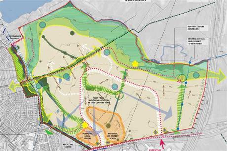 A masterplan visualisation of the proposals - pic: HB (South Caldecotte) Ltd