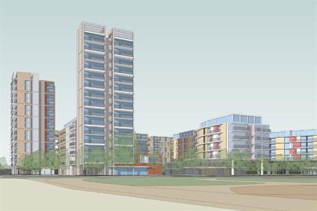 An artist's visualisation of the finished scheme