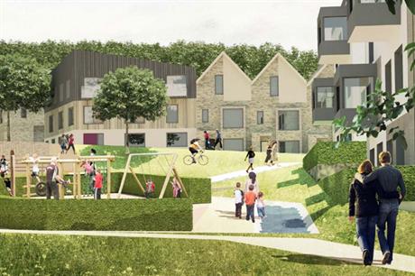 A visualisation of the finished Coypool Park development (pic: Homes England)