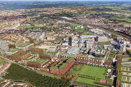 An aerial view of the Colindale Gardens scheme (Pic: Redrow Homes)