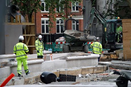 A building construction site in central London. Pic: Getty Images