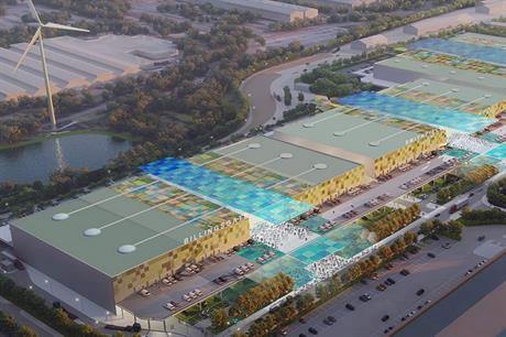 A visualisation of the completed Dagenham Dock scheme (pic: City fo London Corp)