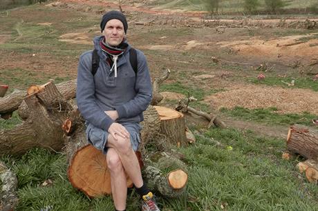 Gabriel Carlyle in Hollington Valley, proposed site of Queensway Gateway road