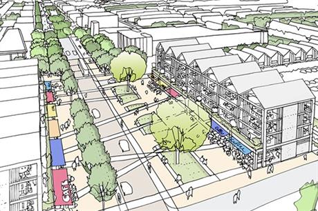 A visualisation of part of the finished Hengrove Park scheme (pic: Bristol City Council)