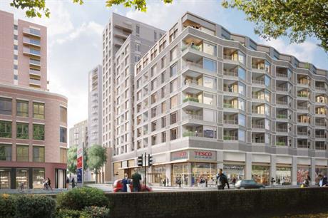 A visualisation of the finished Kennington Lane development
