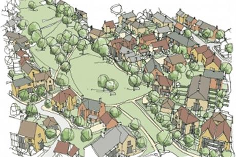 Kings Hill: artist's impression of the new homes